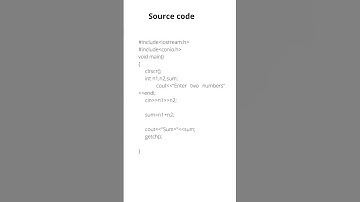 Display Sum of two numbers entered by the user in C++.