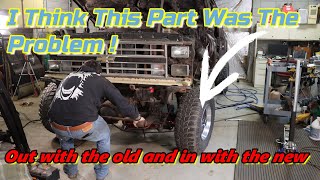 Dropping and replacing the entire front axle. Everything was BAD.