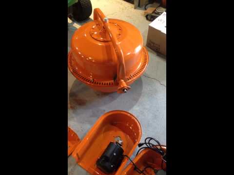 Harbor Freight 3.5 CF Cement Mixer 61932/67536 Part 1 - YouTube