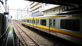 JR南武線 E233系8000番台N20編成 快速川崎行き 武蔵小杉駅進入
