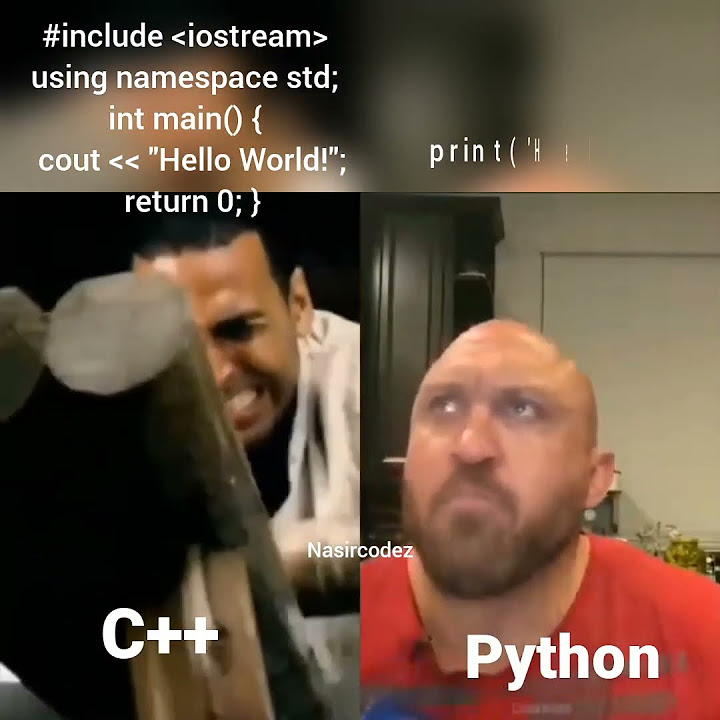 Python vs C++ developer writing code | Programming memes #coding # ...