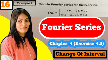 BA/BSc-3rd Maths(Real and complex analysis) Chapter-4(Fourier Series) Example-2(4.3) #Romika_Bhargav