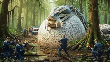 Brave Rescue Team Fights Giant Python In Dense Forest To Rescue Innocent Cow 🐍