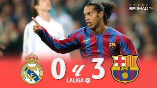 Real Madrid 0 x 3 Barcelona ● La Liga 05\/06 Extended Goals \& Highlights HD