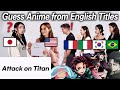 Japanese Guess Anime From 5 Country&#39;s Language!!!(Brazil,France,Italy,Korea,USA)