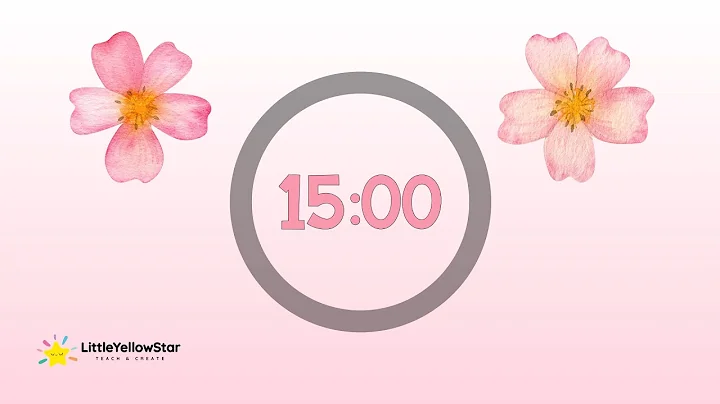 Spring Sakura Timer For Kids - 15 Minutes Countdown Timer For Kids With Music | Classroom Timer