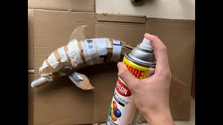 Tutorial How To Make Paper Mache Dolphin Base With Cardboard