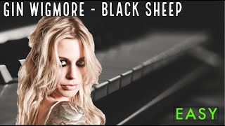 Gin Wigmore - Black Sheep Easy Piano Tutorial