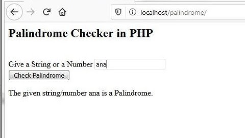 String and Number Palindrome in PHP