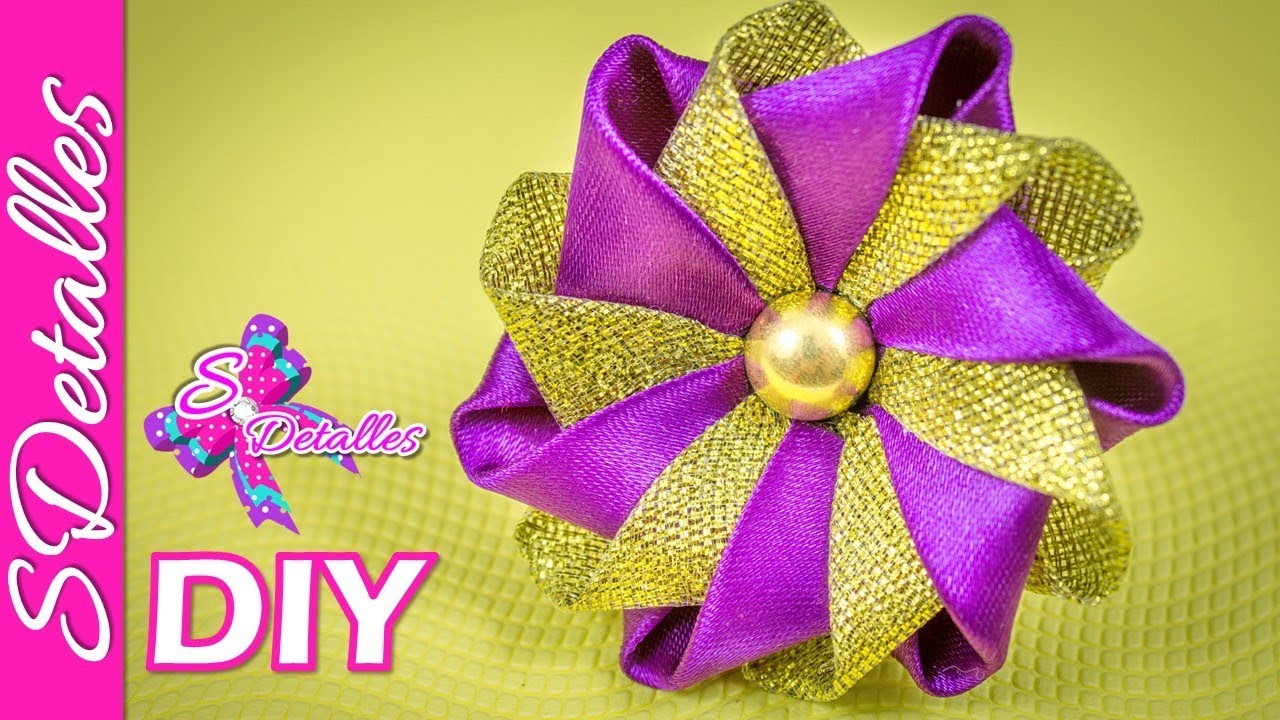 Como hacer flores: Flores de Cinta #9 | Video# 111 | SDetalles | DIY