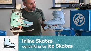 Ice blades for inline skates | How to transform inline skate to ice skates | Ice skating Know-how