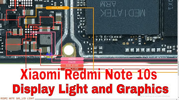 Xiaomi Redmi Note 10s Display Light and Graphics problem | Redmi Note 10s LCD Diagram, jumper ways