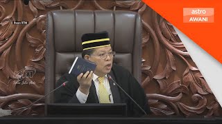 Speaker beri amaran gantung Ahli Parlimen enam bulan