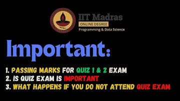 Quiz Exam Of IITM Bs in Data science course  #iitmadras