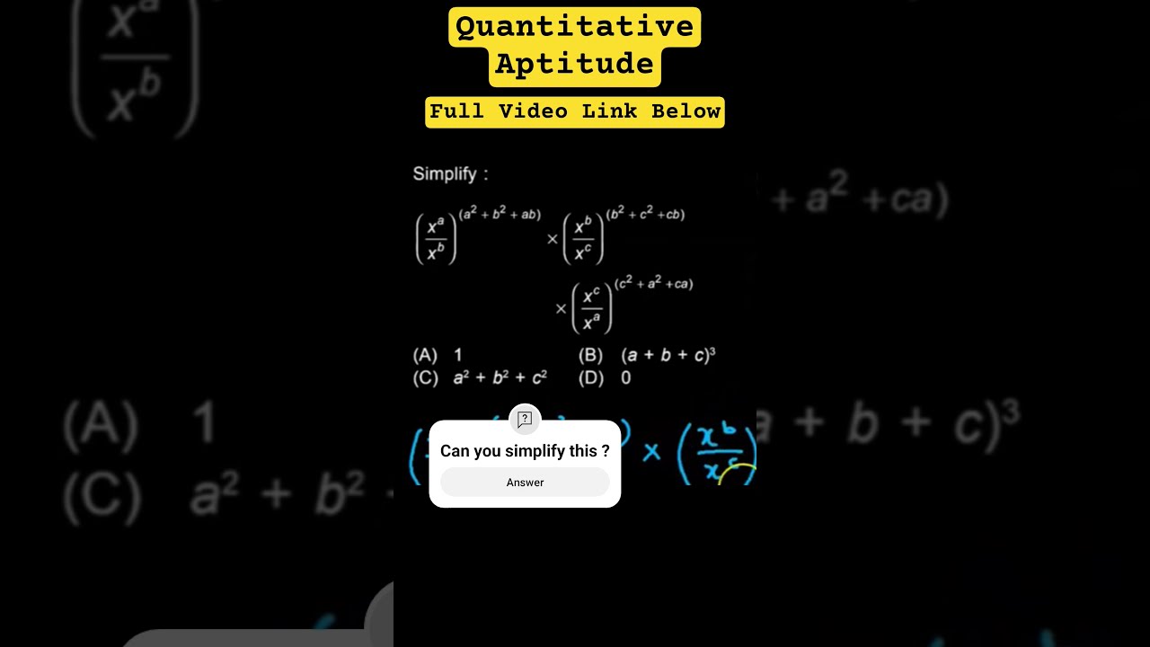 Can You Simplify This Expression Cuet Quantitativeaptitude Cafoundation Indices