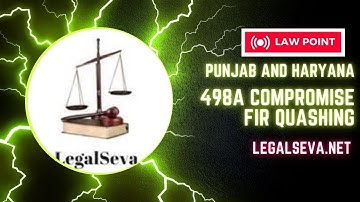 498A FIR High Court Quashing on Compromise Basis Punjab Haryana Chandigarh