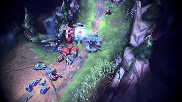 Thresh hook between minions