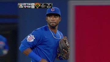 CHC@TOR: Cubs turn smooth double play to end 1st