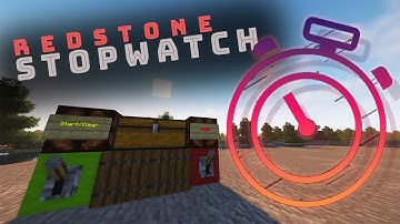 Build a redstone Stopwatch in 2 Minutes!