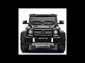 Coche eléctrico para niños New Mercedes G63, 12v, negro, con mando para padres