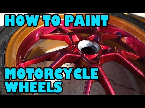 How to Paint Motorcycle Wheels. Speed T Project