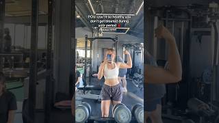 How I Reduced Period Bloating Accidentally #gymgirl #fitness #abs