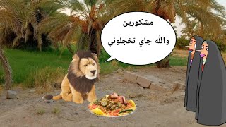 جبار سوه روحه اسد حتى ياكل لحم