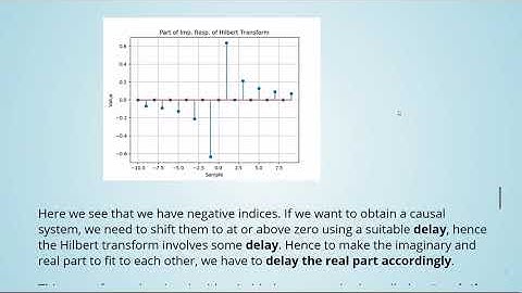 ADSP -  11 Hilbert Transform - 05 Hilbert Transformer: Python Example