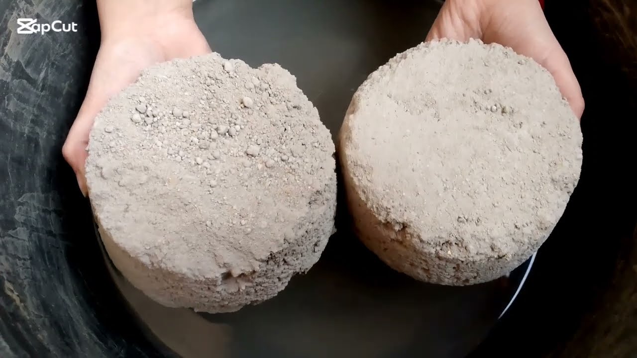 Earthy Bajri texture🖤water Crumbling🌊💦 dusty texture 