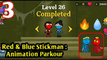 Fire and Water Stickman Gameplay Walkthrough Part 3 All Levels 21-30 (Android, iOS) #3