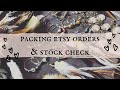 ETSY SHOP - HOW I PACK ORDERS, prints and original art plus a stock check & a bit of my life history