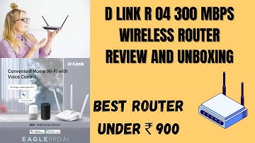 D Link R04 Eagle Pro AI router | D Link R04 300 Mbps Wireles Router review | Best Router under 1000
