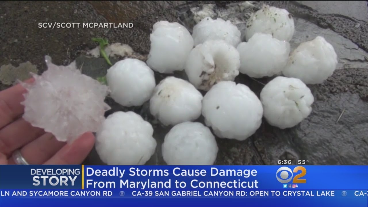 Deadly Storms Bring Golf BallSized Hail, Topple Trees YouTube