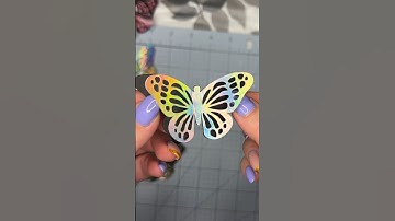 3D butterflies made with cricut #cricutmade #processvideo #diybutterfly #cricutdiy #diycrafts