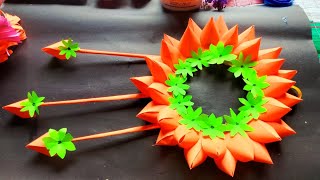 How to make paper wall hanging craft #viral #vlog #minivlog