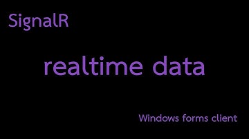 SignalR Windown forms Client