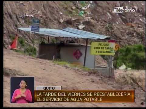 La tarde del viernes se restablecería el servicio de agua potable