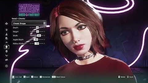 Saints Row Boss Factory cute brunette