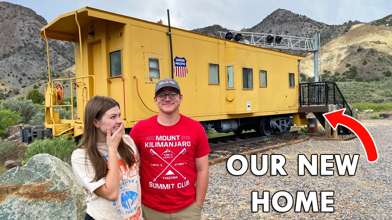 We Moved into a TRAIN CABOOSE?!
