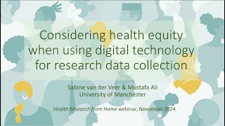 HRfH: Considering Health Equity When Using Digital Technology for Research Data Collection