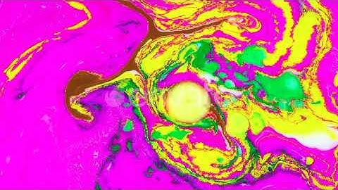 Psychedelic Color Spreading Paint Swirling | Stock Footage - Envato elements