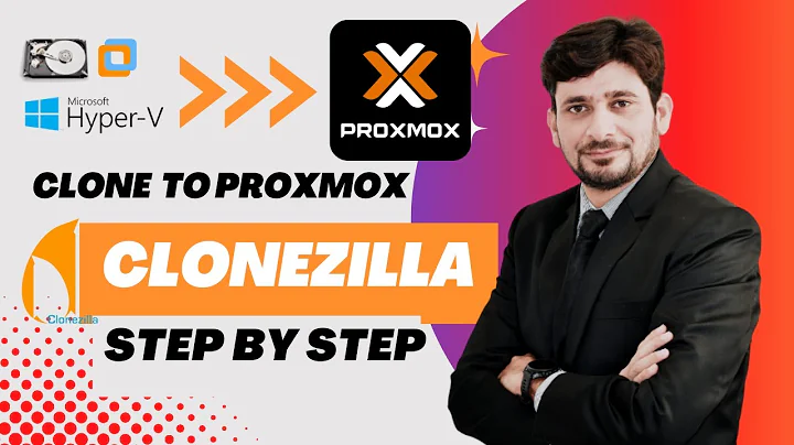 Move Physical Servers and  Virtual Machines to Proxmox VE 6.3 //  Using Clonezilla