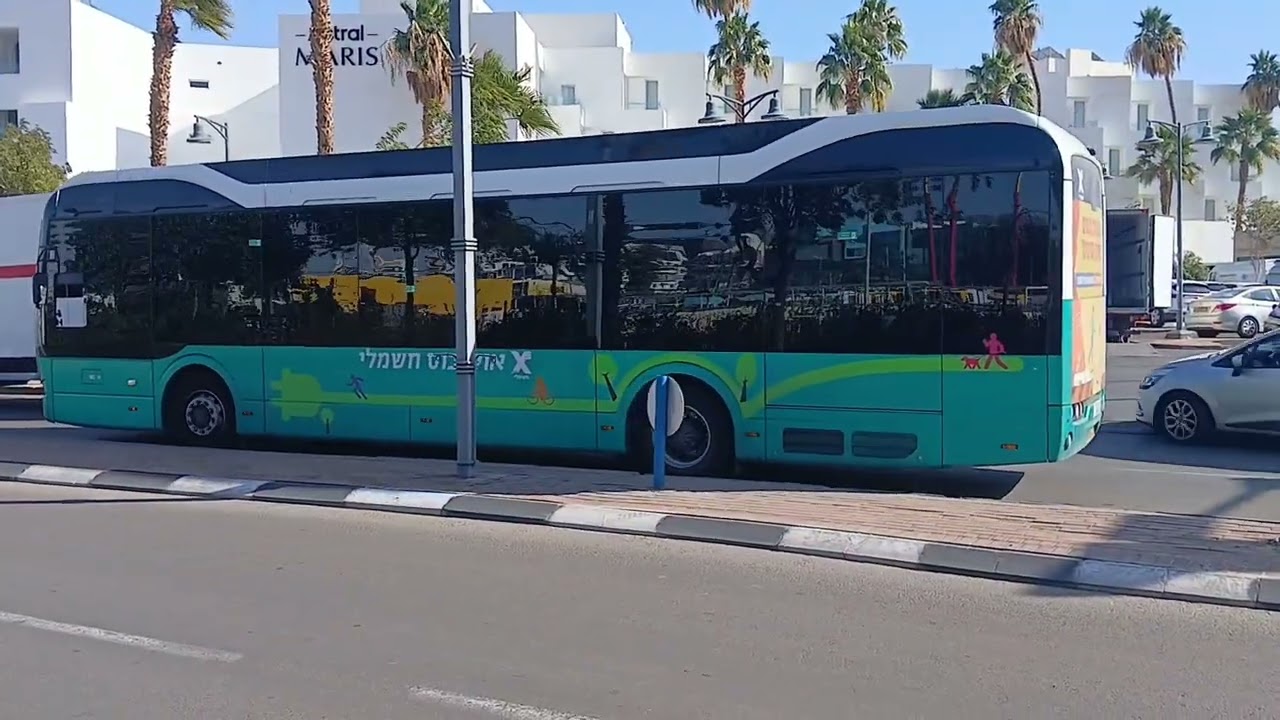 Buses in Eilat, Israel December 2025