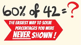Solve Percentages in Your Head in seconds -» Easy Percentage Trick