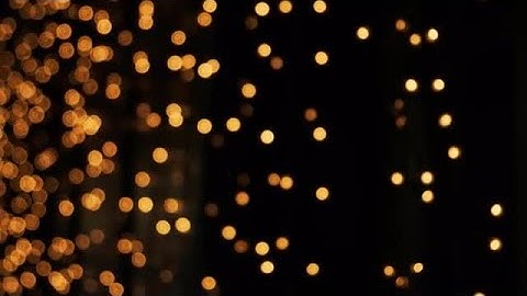 Warm Christmas Lights Bokeh Stock Video