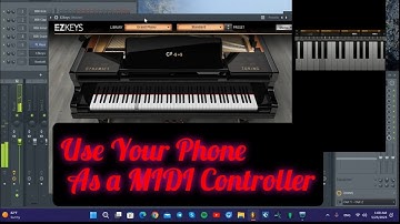 Use Your Phone As A MIDI controller  گوشی به عنوان کیبورد میدی کنترلر #touchdaw #flstudio #midi