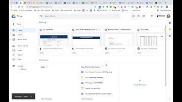 Google Drive Priority and Workspaces