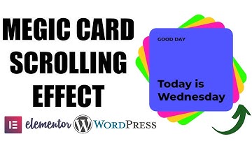 Make Card Scrolling Effect/Animation in Elementor | WordPress Creative Text Box Design | wordpress