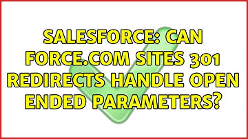 Salesforce: Can Force.com Sites 301 Redirects handle open ended parameters?