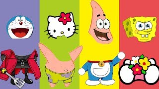 Wrong Heads Doraemon Hello Kitty Patrick Spongebob Finger Family Song